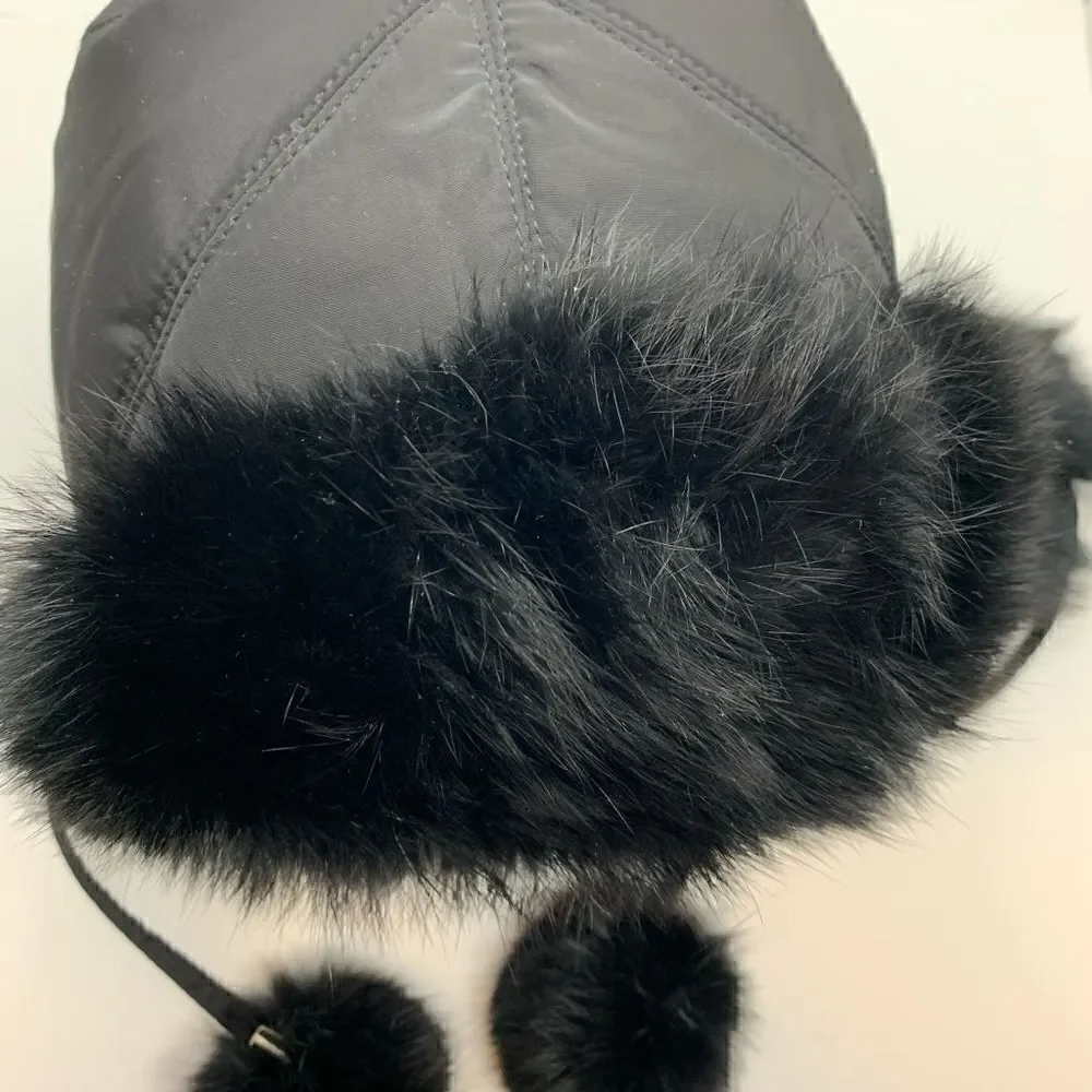 Surell Dyed Fox Fur Trapper Hat